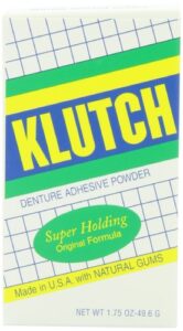 klutch denture adhesive powder, 1.75 ounces