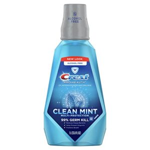 crest pro health multi-protection mouthwash with cpc (cetylpyridinium chloride), clean mint, 1l (33.8 fl oz)