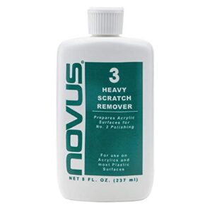 novus 7082 | heavy scratch remover #3 | 8 ounce bottle