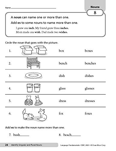 Language Fundamentals, Grade 1