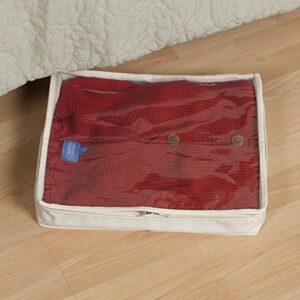 Household Essentials Sweater Storage Bag - Natural Canvas - Set of 2