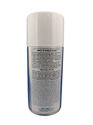 Sheila Shine 10 oz Aerosol, Stainless Steel Cleaner and Polish, 10 oz.