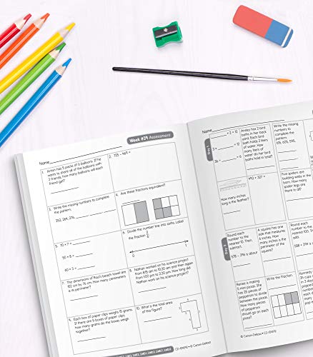 Carson Dellosa Common Core Math 4 Today Workbook—Reproducible 3rd Grade Math Workbook, Place Value, Geometry, Algebra Practice, Classroom or Homeschool Curriculum (96 pgs) (Common Core 4 Today)