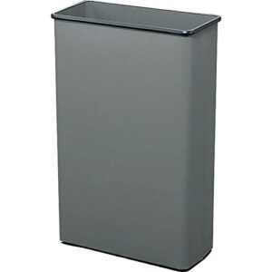 safco products 9618ch rectangular wastebasket, 88-quart, charcoal