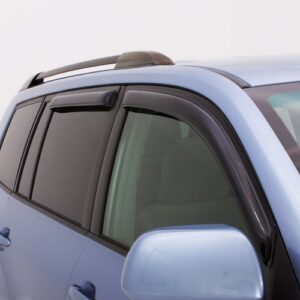 Auto Ventshade [AVS] Ventvisor / Rain Guards | Outside Mount, Smoke Color, 4 pc | 94833 | Fits 2004 - 2009 Mazda 3 Sedan