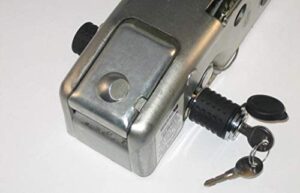 deadbolt lock for trailer brake actuator – 1/4in. dia., 3 3/8in. span