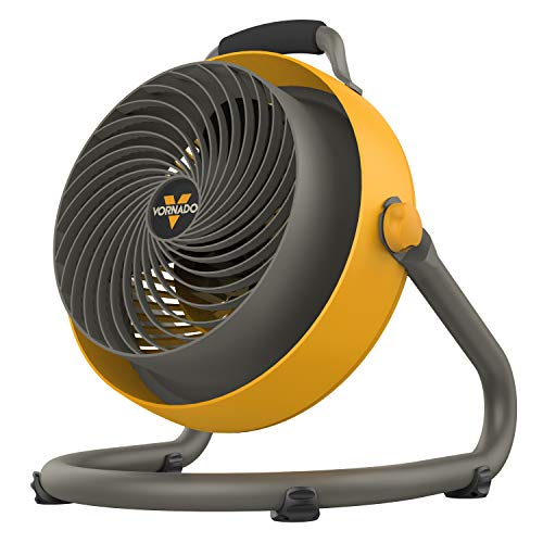 Vornado 293 Large Heavy Duty Air Circulator Shop Fan, Yellow, 16 In.