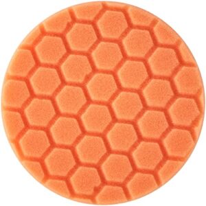 chemical guys bufx_102_hex5 hex-logic medium-heavy cutting pad, orange, 5.5″ pad made for 5″ backing plates, 1 pad included