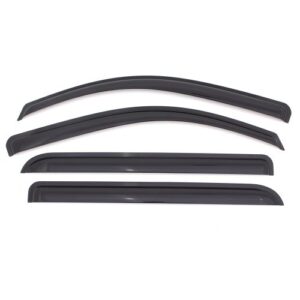 Auto Ventshade [AVS] Ventvisor / Rain Guards | Outside Mount, Smoke Color, 4 pc | 94003 | Fits 2004 - 2008 Pontiac Grand Prix