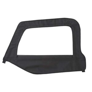 smittybilt replacement soft top with tinted windows and upper door skins (black diamond) – 9970235