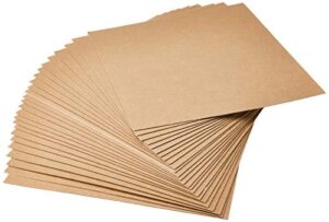 grafix medium weight acid-free 0.057” chipboard sheets, create three-dimensional embellishments for cards, papercrafts, mixed media, home décor, and more, 12 x 12, natural, 25 count