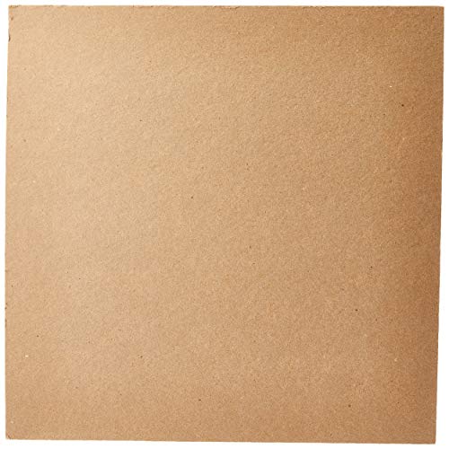 Grafix Medium Weight Acid-Free 0.057” Chipboard Sheets, Create Three-Dimensional Embellishments for Cards, Papercrafts, Mixed Media, Home Décor, and More, 12 x 12, Natural, 25 Count
