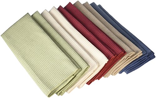 Eurow Microfiber Waffle Weave Fast Dry Kitchen Towels (10-pack)