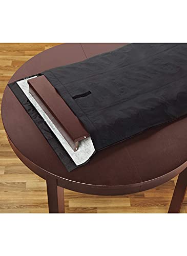 LAMINET Premium Heavy Duty Table Leaf Storage Bag water , scratch resistant. Extra Thick waterproof exterior heavy duty flannel backing. Store Your Table Leaves safely. Holds Leaves up to 26" wide.