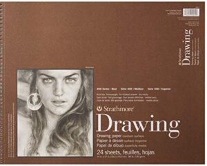 strathmore (400-7 400 series drawing pad, 14″x17″, ivory/cream