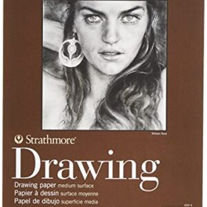 Strathmore Medium Drawing Spiral Paper Pad 9"X12"-24 Sheets -400400