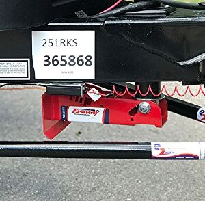 Fastway Flip 88-00-6500 Trailer Tongue Automatic Fold-Up Jack Foot Plate--6 Inch Extension (2-Inch Inner Jack Tube), 2 1/4 Inch , RED