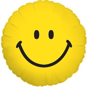 kaleidoscope emoji smiley face mylar balloon, 5 piece