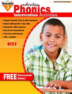 newmark learning grade 3 everyday intervention activities aid for phonics