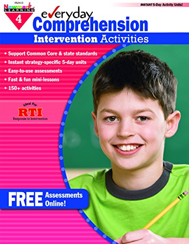 Newmark Learning Grade 4 Everyday Comprehension Intervention Activities Aid Book (Eia)