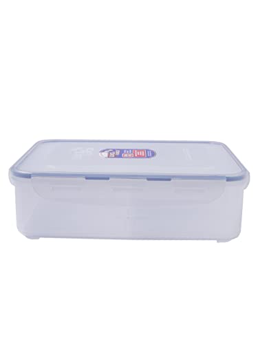 LOCK & LOCK Rectangular Food Container with Divider, Short, 16.2-Cup, 131-Fluid Ounces