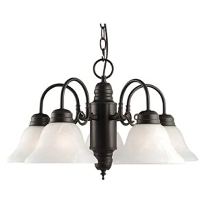 design house 514455 millbridge 5 light chandelier, oil rubbed bronze