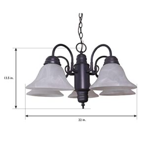 Design House 514455 Millbridge 5 Light Chandelier, Oil Rubbed Bronze