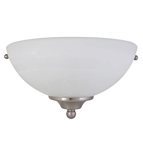 Design House 511584 Millbridge 1 Light Wall Light, Satin Nickel