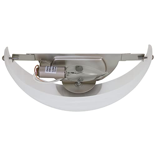 Design House 511584 Millbridge 1 Light Wall Light, Satin Nickel