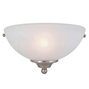 Design House 511584 Millbridge 1 Light Wall Light, Satin Nickel