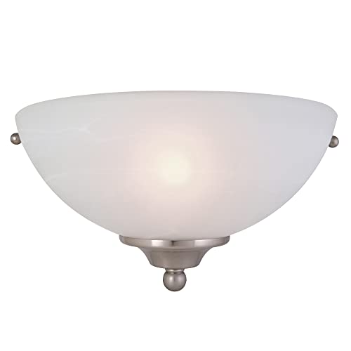 Design House 511584 Millbridge 1 Light Wall Light, Satin Nickel