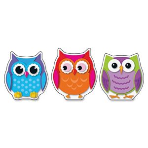 carson dellosa colorful owls cutouts, 36 owl cutouts for bulletin board and classroom décor, bird décor classroom cut-outs, bird cutouts for classroom bulletin board decorations