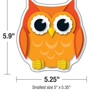 Carson Dellosa Colorful Owls Cutouts, 36 Owl Cutouts for Bulletin Board and Classroom Décor, Bird Décor Classroom Cut-outs, Bird Cutouts for Classroom Bulletin Board Decorations