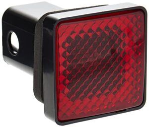 bully cr-007 black finish abs plastic universal fit truck led brake light hitch cover fits 2″ hitch receivers for trucks from chevy (chevrolet), ford, toyota, gmc, dodge ram, jeep