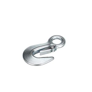 attwood 7640-3 utility snap hook — heavy-duty, spring-loaded closure, zinc-plated steel, 4 in. long, 5/8-in. ring diameter