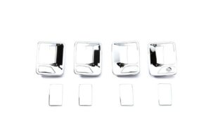 putco 401209 chrome trim door handle covers without passenger keyhole for super duty (4 door)