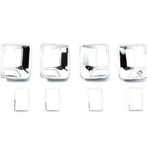 Putco 401209 Chrome Trim Door Handle Covers without Passenger Keyhole for Super Duty (4 Door)