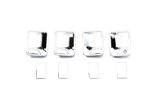 Putco 401209 Chrome Trim Door Handle Covers without Passenger Keyhole for Super Duty (4 Door)