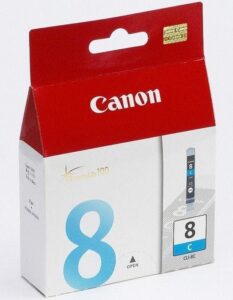 canon cli-8 cyan ink tank compatible to pro9000 and pro9000 mark ii