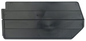 akro-mils 40260 lengthwise plastic divider for 30260 akrobin storage bins, black, (6-pack)