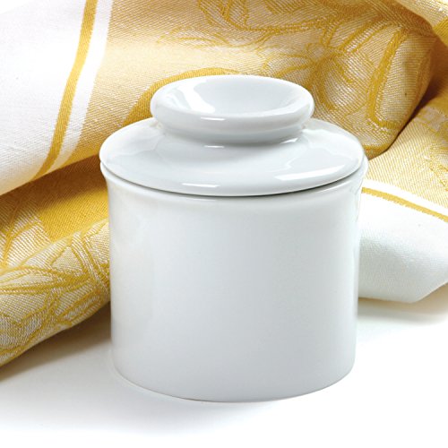 Norpro Porcelain Butter Keeper, White