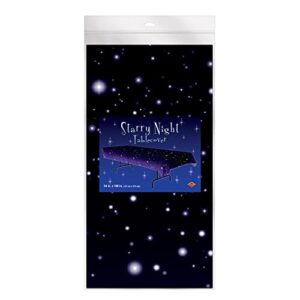 Starry Night Tablecover Party Accessory (1 count) (1/Pkg)