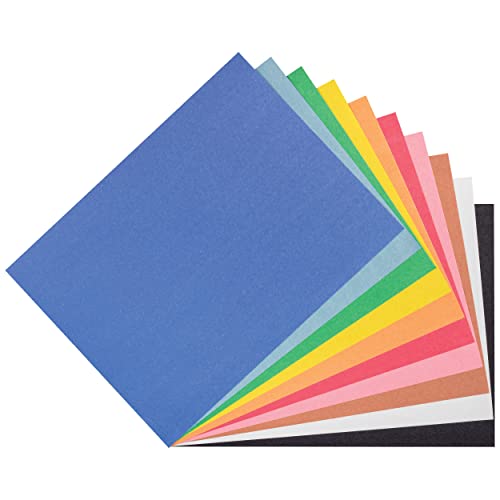 Prang (Formerly Art Street) Construction Paper, 10 Assorted Colors, Standard Weight, 9" x 12", 500 Sheets