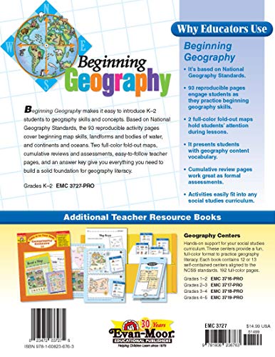 Beginning Geography Workbook, Homeschooling and Classroom Resource Workbook (Beginning Geography (Evan-Moor))