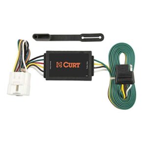 curt 56107 vehicle-side custom 4-pin trailer wiring harness, fits select toyota highlander