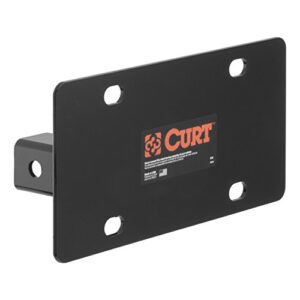 CURT 31002 Trailer Hitch License Plate Holder Bracket for 2-Inch Receiver