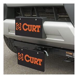 CURT 31002 Trailer Hitch License Plate Holder Bracket for 2-Inch Receiver