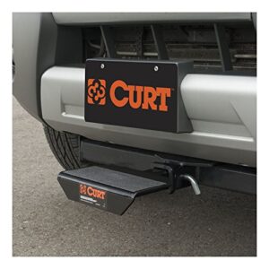 CURT 31001 10-3/4-Inch Non-Skid Trailer Hitch Step for 2-Inch Receiver