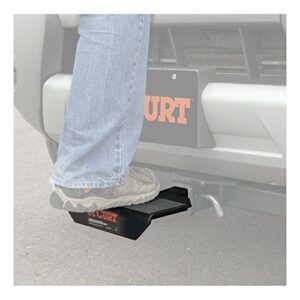 CURT 31001 10-3/4-Inch Non-Skid Trailer Hitch Step for 2-Inch Receiver