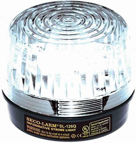 SECO-LARM SL-126Q/C Clear Security Strobe Light